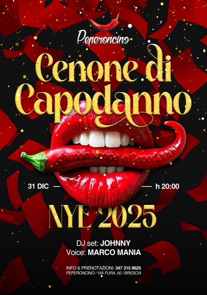 Capodanno 2025 al Peperoncino Brescia!