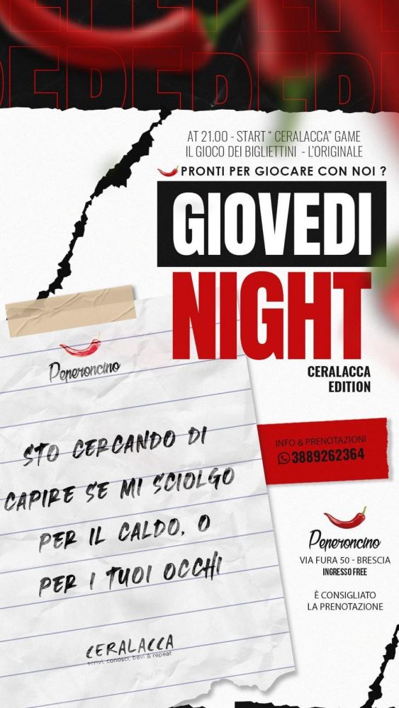 Il vero e unico gioco dei biglietti del Ceralacca Classic al Peperoncino!